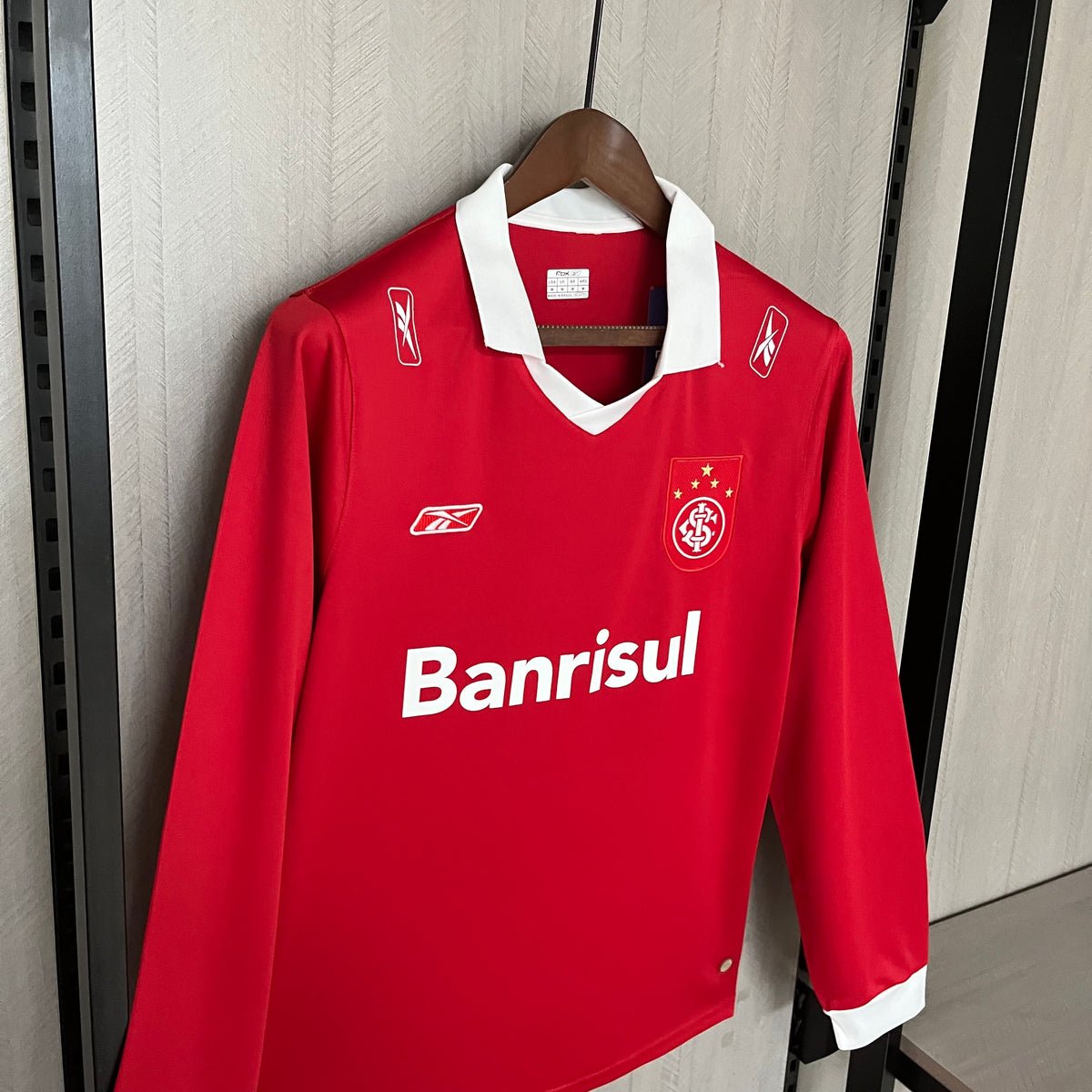 Internacional Home 2006 RetrƓ Manga Longa - Vermelho