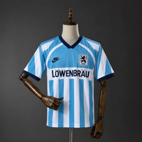 TSV 1860 Munich Home Retro 1995/96 Nike - Branca e Azul