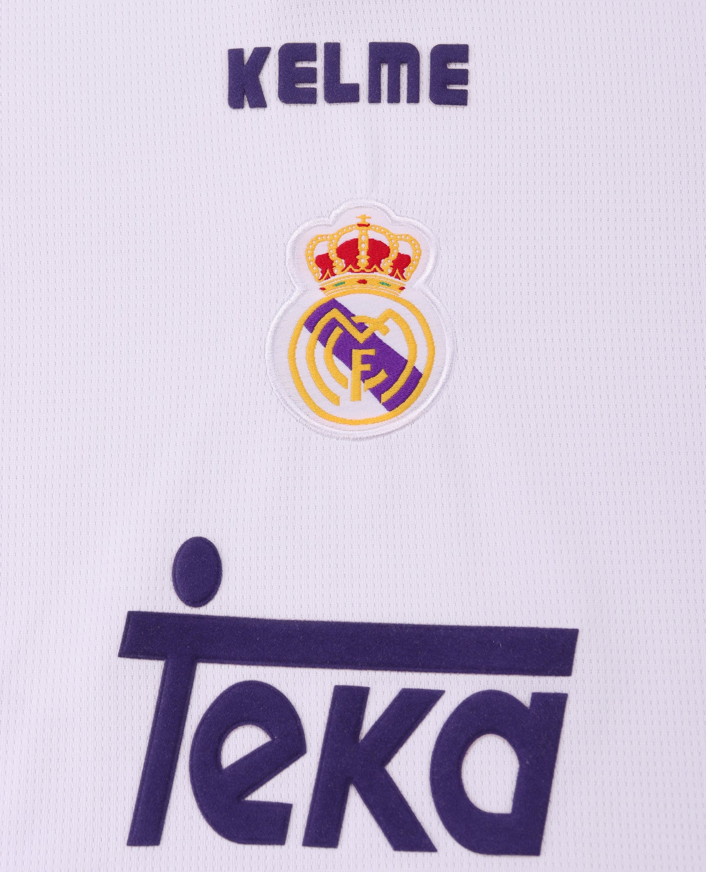 Kit Infantil Real Madrid Home Retrô 97/98 Kelme - Branco
