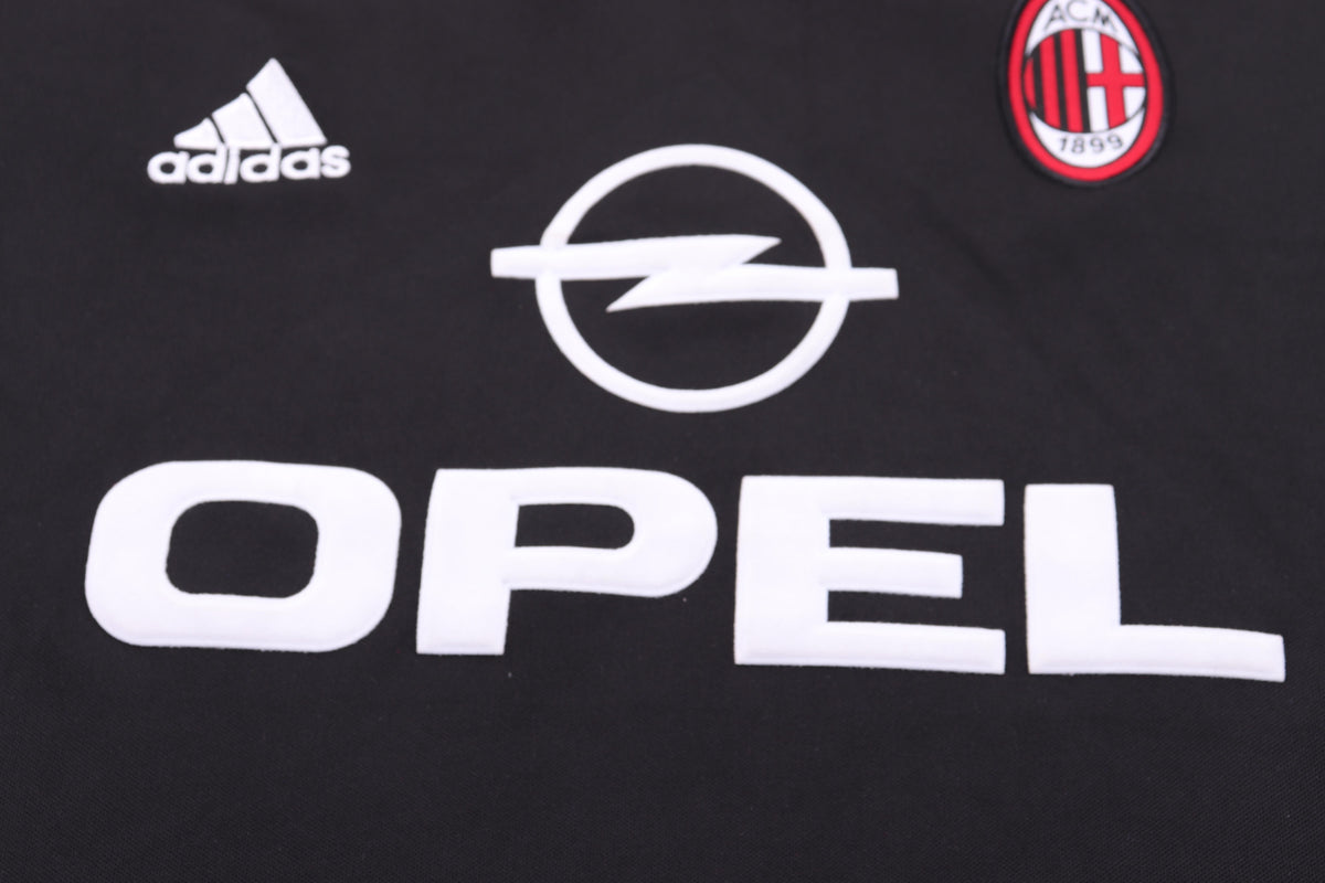 Kit Infantil Milan Away RetrƓ 00/01 Adidas - Preto e Vermelho
