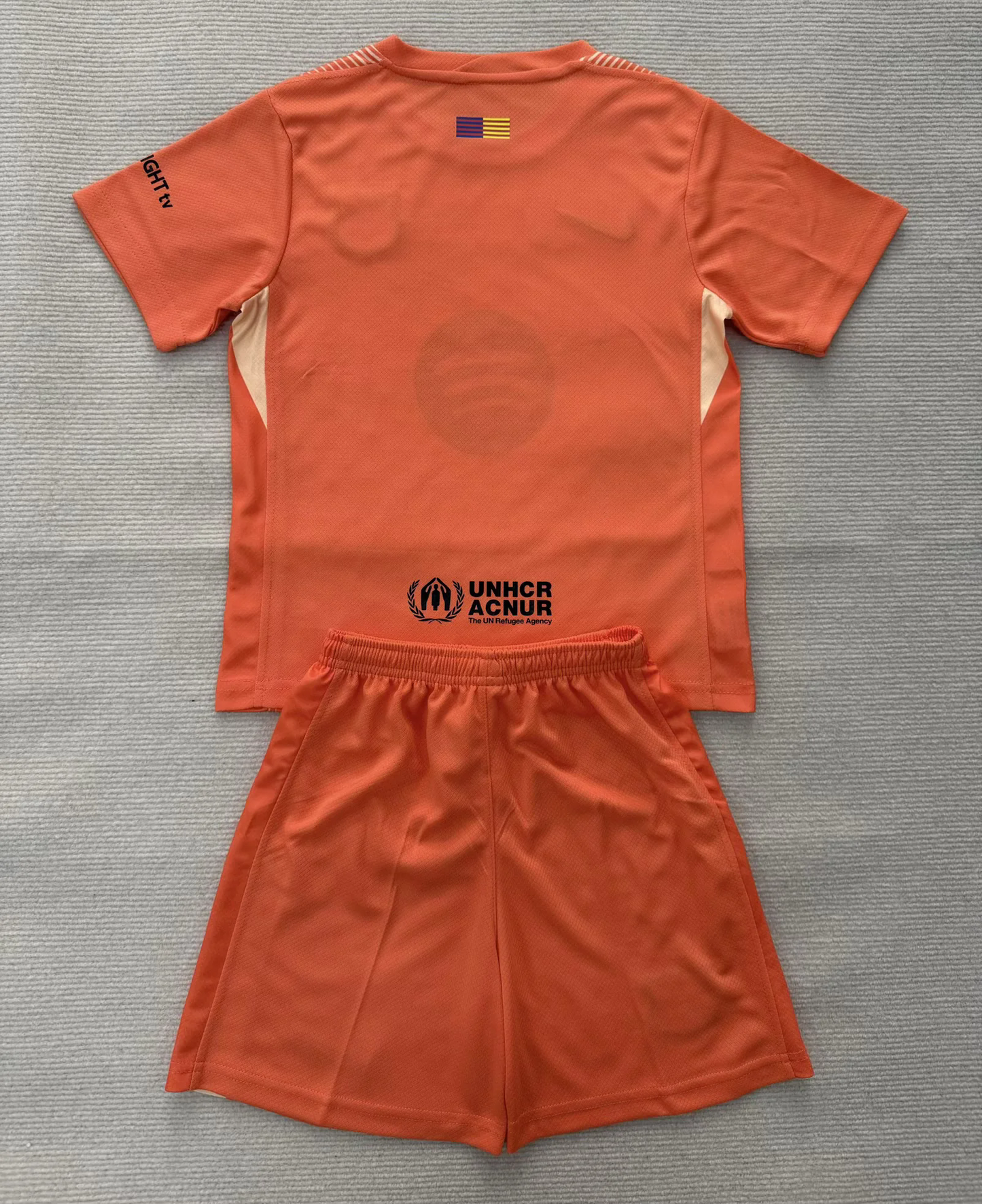 Kit Infantil Barcelona Goleiro 25/26 - Laranja