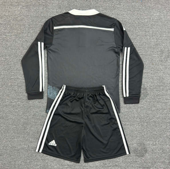 Kit Infantil Real Madrid Third Retrô 14/15 Manga Longa - Preto