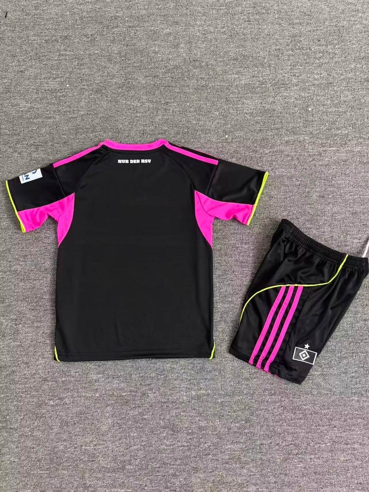 Kit Infantil Hamburgo Third 25/26 - Preto e Rosa