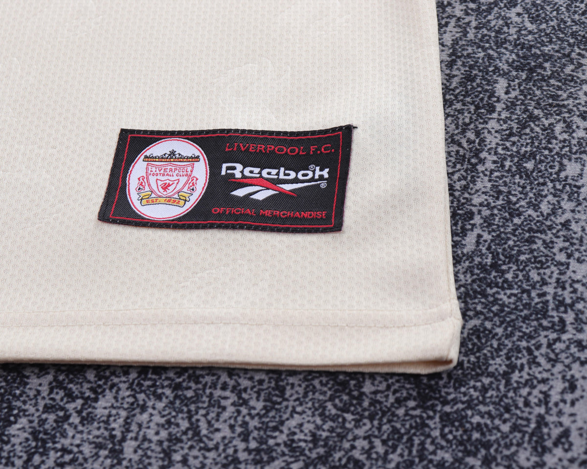 Kit Infantil Liverpool Away RetrƓ 96/97 Reebok - Bege