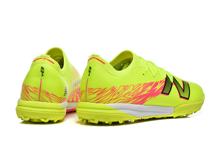 Chuteira Society New Balance Furon V8 Elite TF FG - Verde Florescente