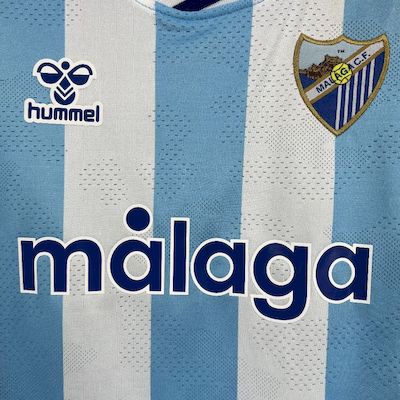 Kit Infantil Malaga Home 25/26 - Branco e Azul