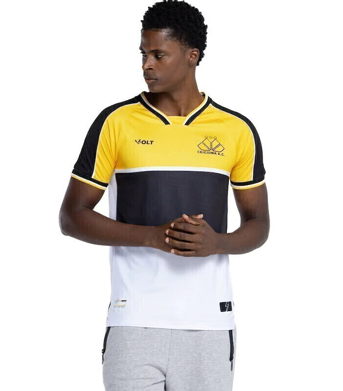 Criciuma Home 25/26 Masculino - Amarelo e Preto