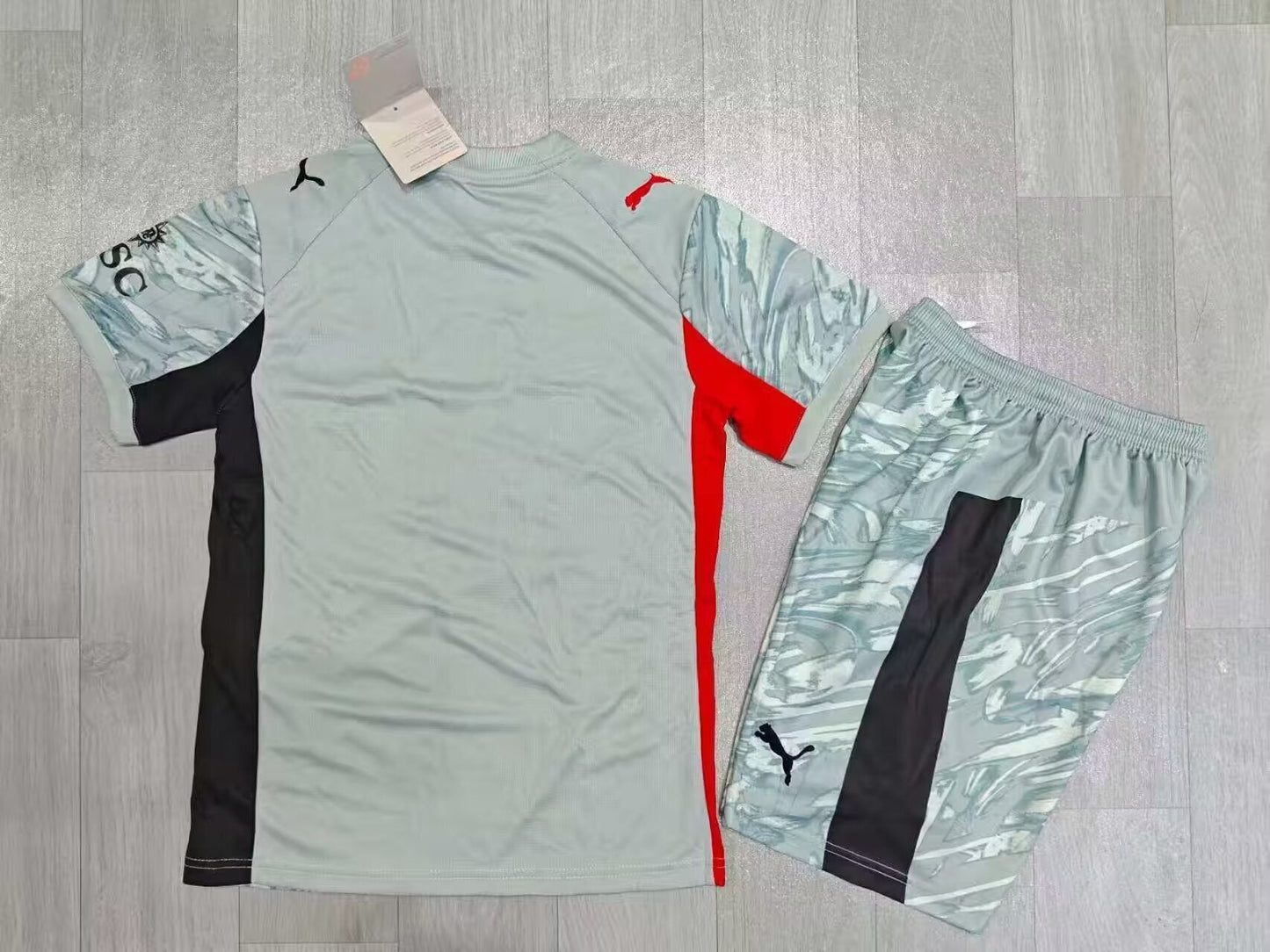 Kit Infantil Milan Goleiro 25/26 - Cinza