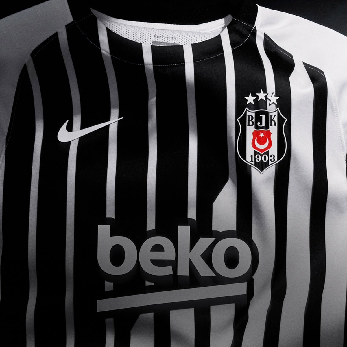 Beşiktaş Away 26/27 Torcedor Nike Masculina - Branca e Preto