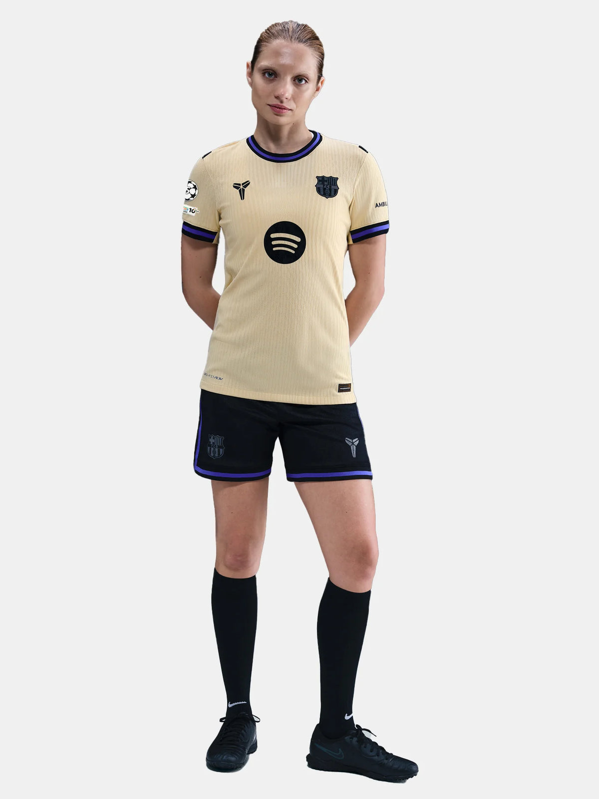 Barcelona Away 25/26 Feminina Nike/Kobe - Bege