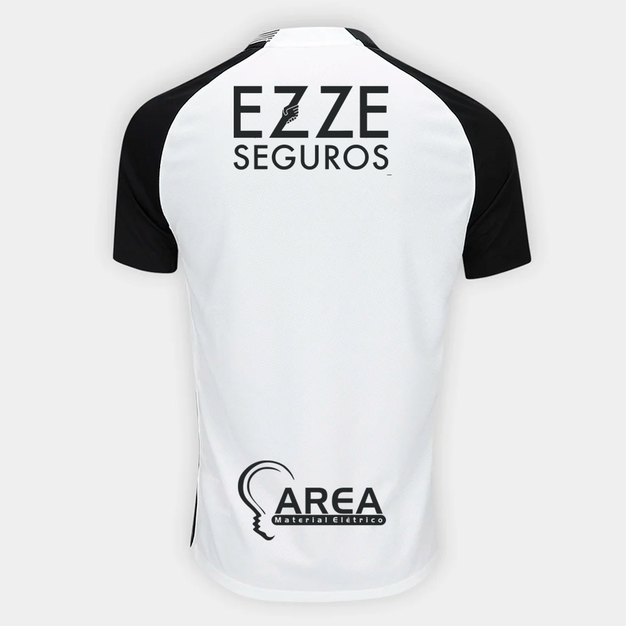 Corinthians Home 25/26 Torcedor Com Patrocínios Nike Masculino - Branca e Preta