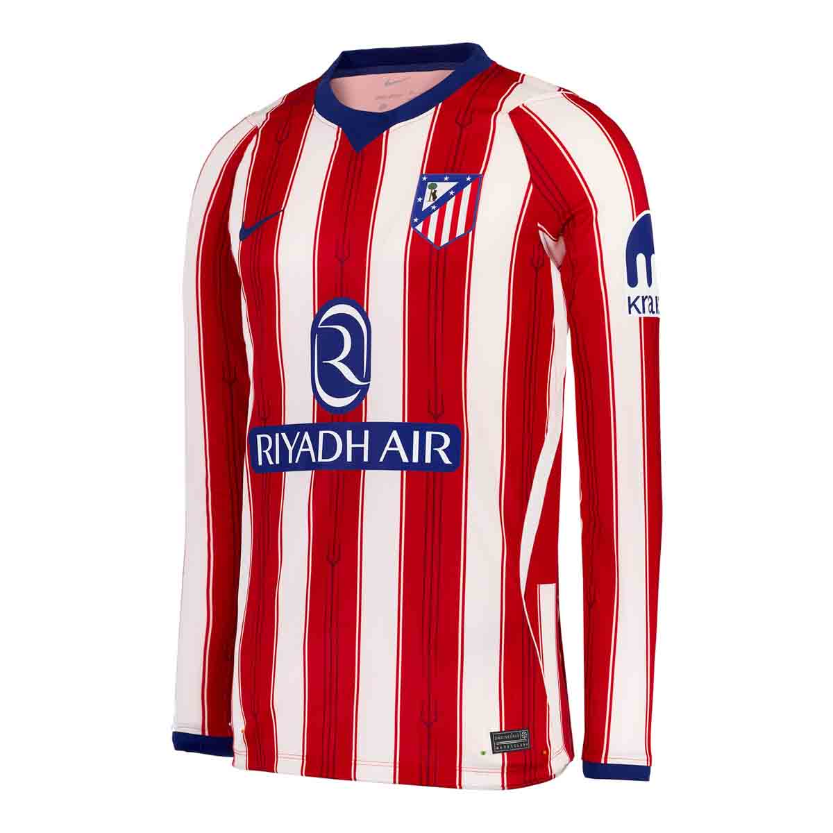 Atlético de Madrid Home Manga Longa 26/27 Torcedor Nike - Vermelho e Branca
