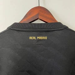 Real Madrid Away RetrƓ 11/12 Manga Longa Adidas - Preto