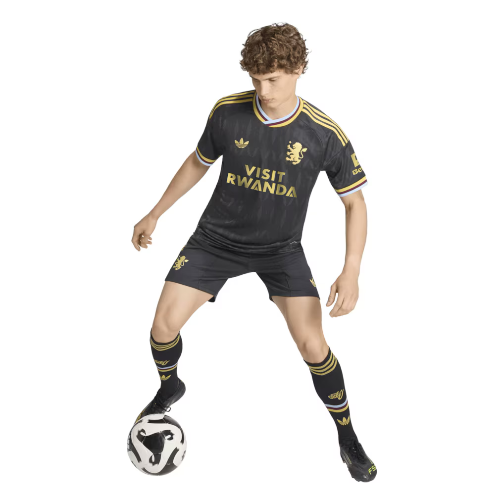 Aston Villa Away 26/27 Jogador Adidas - Preta