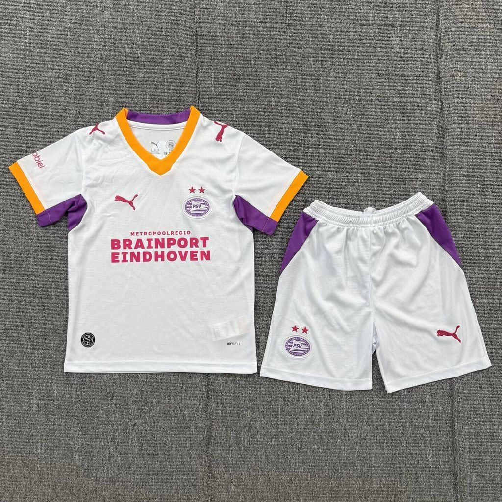 Kit Infantil PSV Away 26/27 - Branco