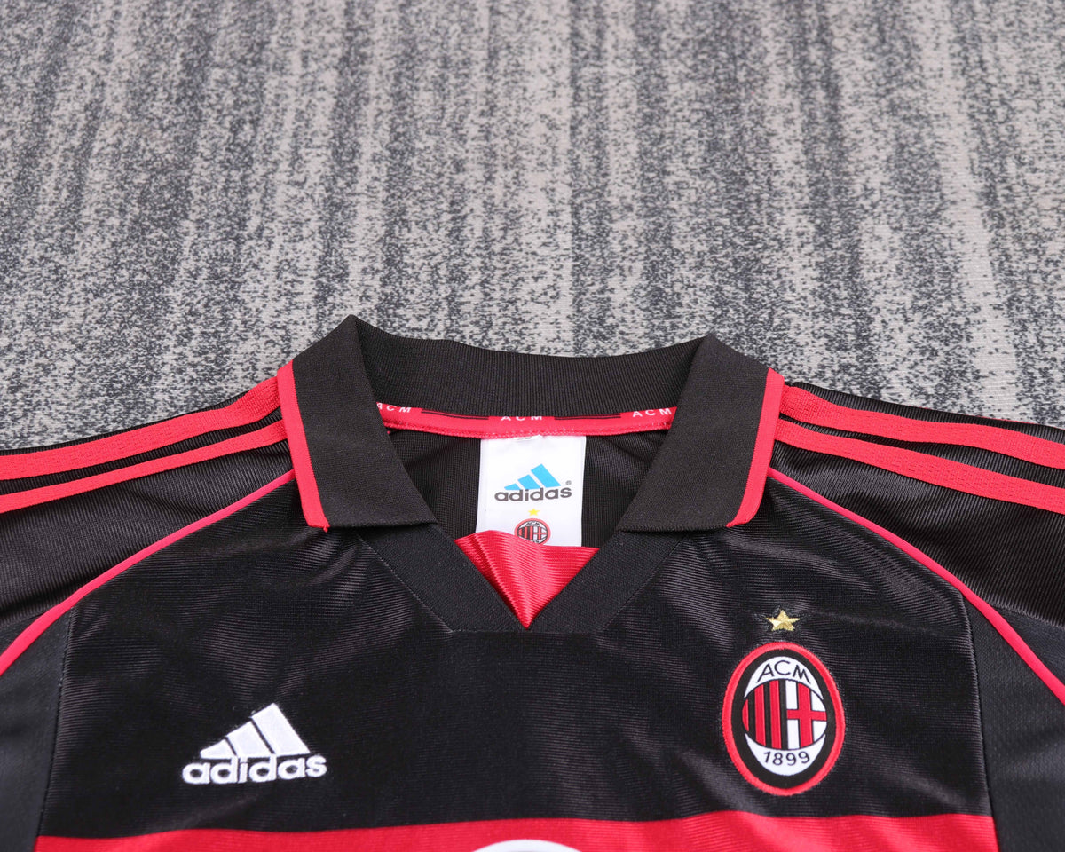 Kit Infantil Milan Away RetrƓ 98/99 - Preto