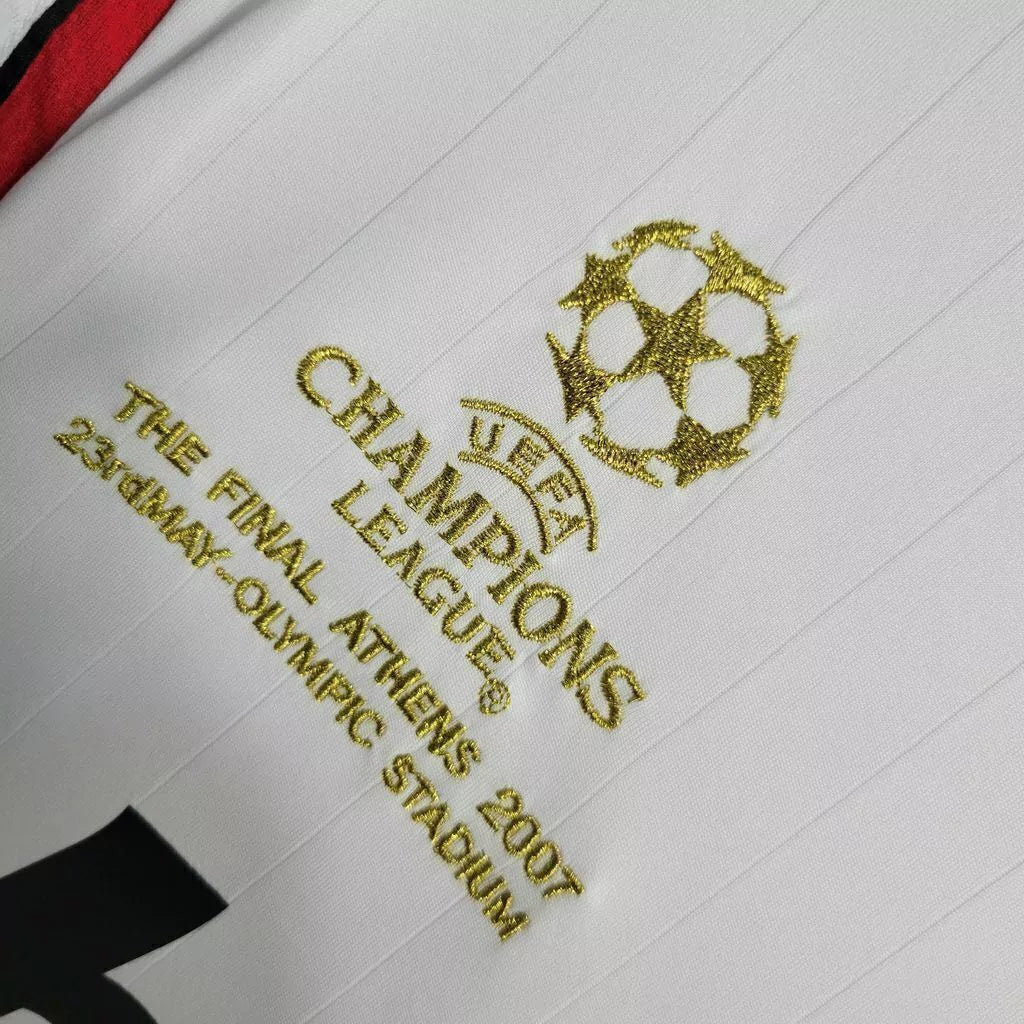 Milan Away RetrƓ 06/07 Manga Longa Adidas - Branco