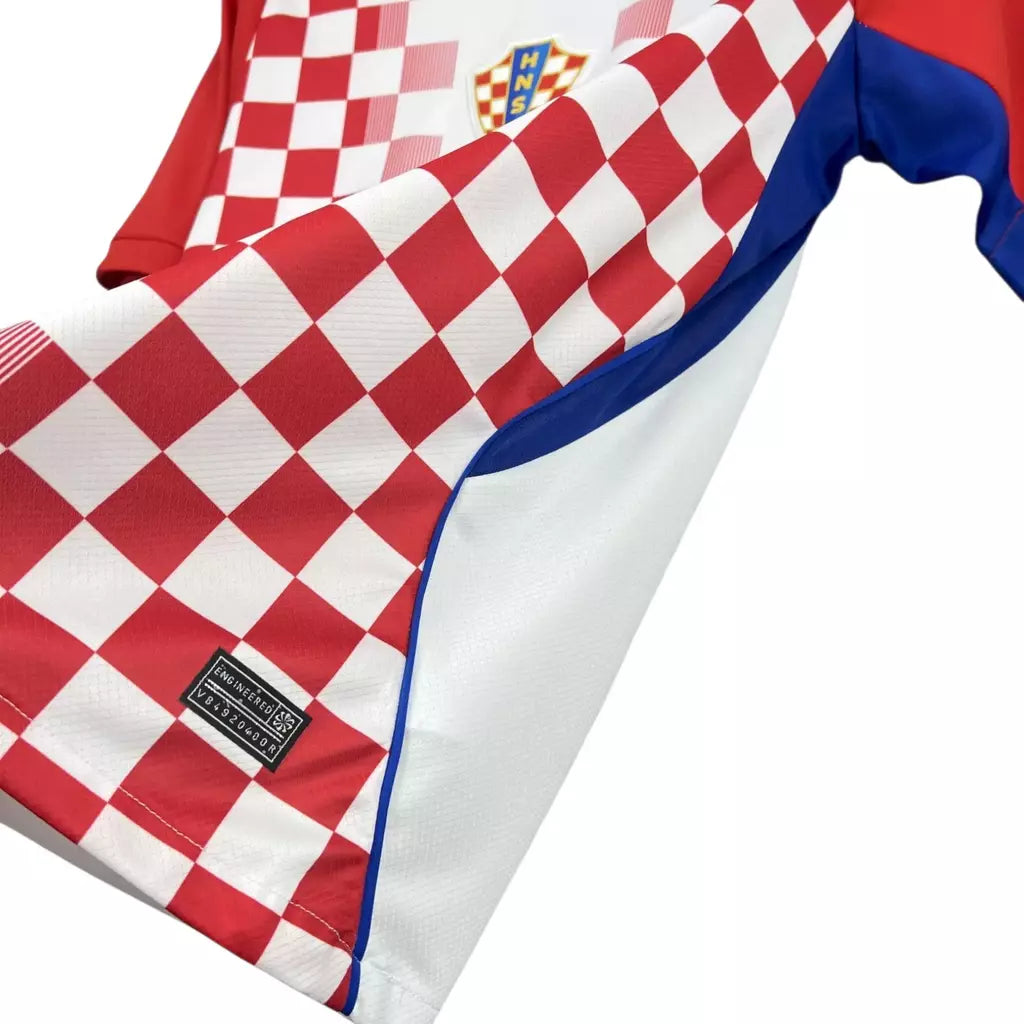 Cróacia Home 26/27 Masculino Torcedor Nike - Branca e Vermelha