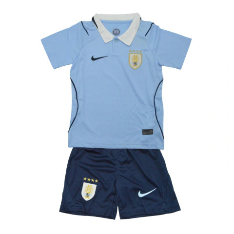Kit Infantil Uruguai Home 26/27 - Azul