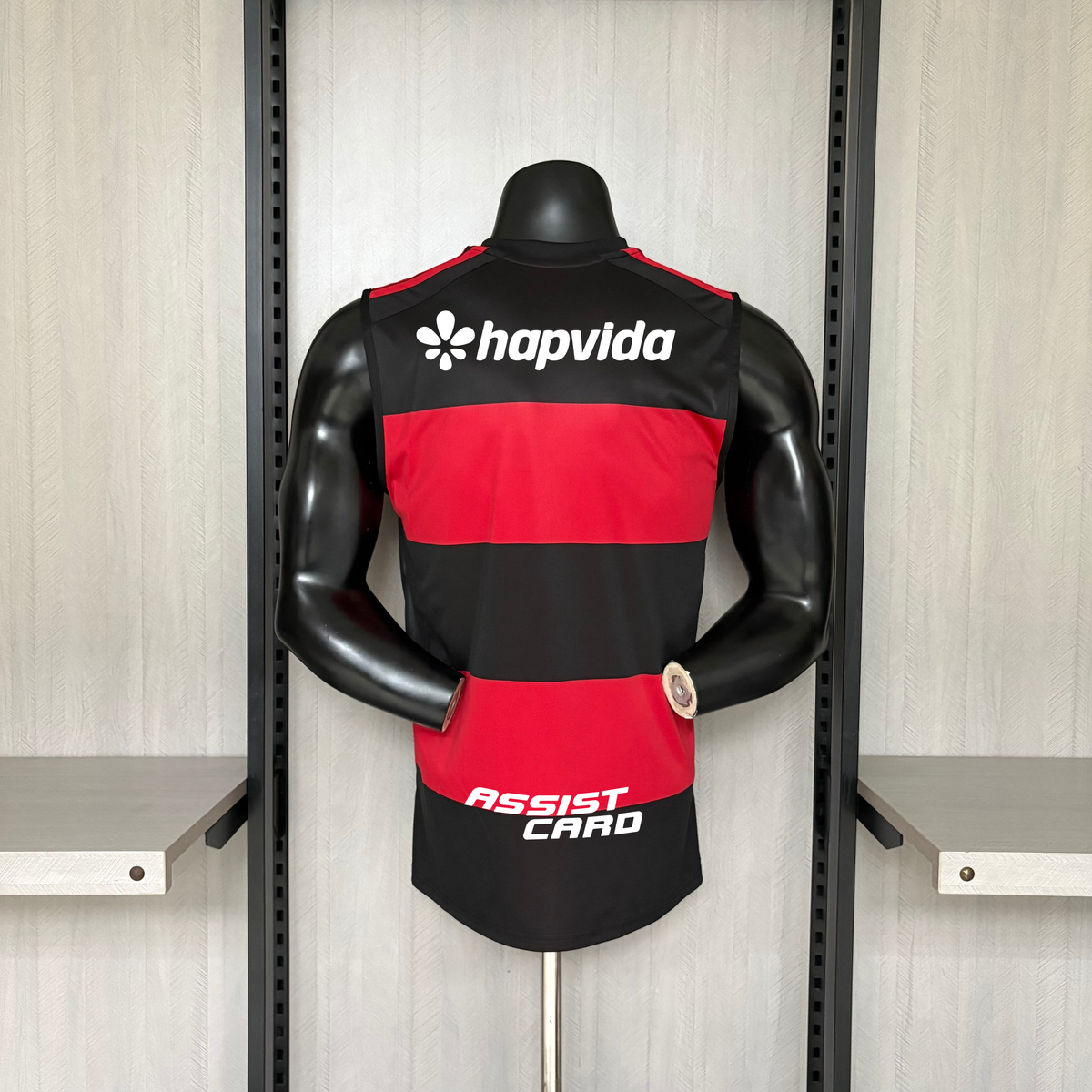 Flamengo Home 26/27 Torcedor Regata Com Patrocinios Adidas Masculina - Vermelho e Preto