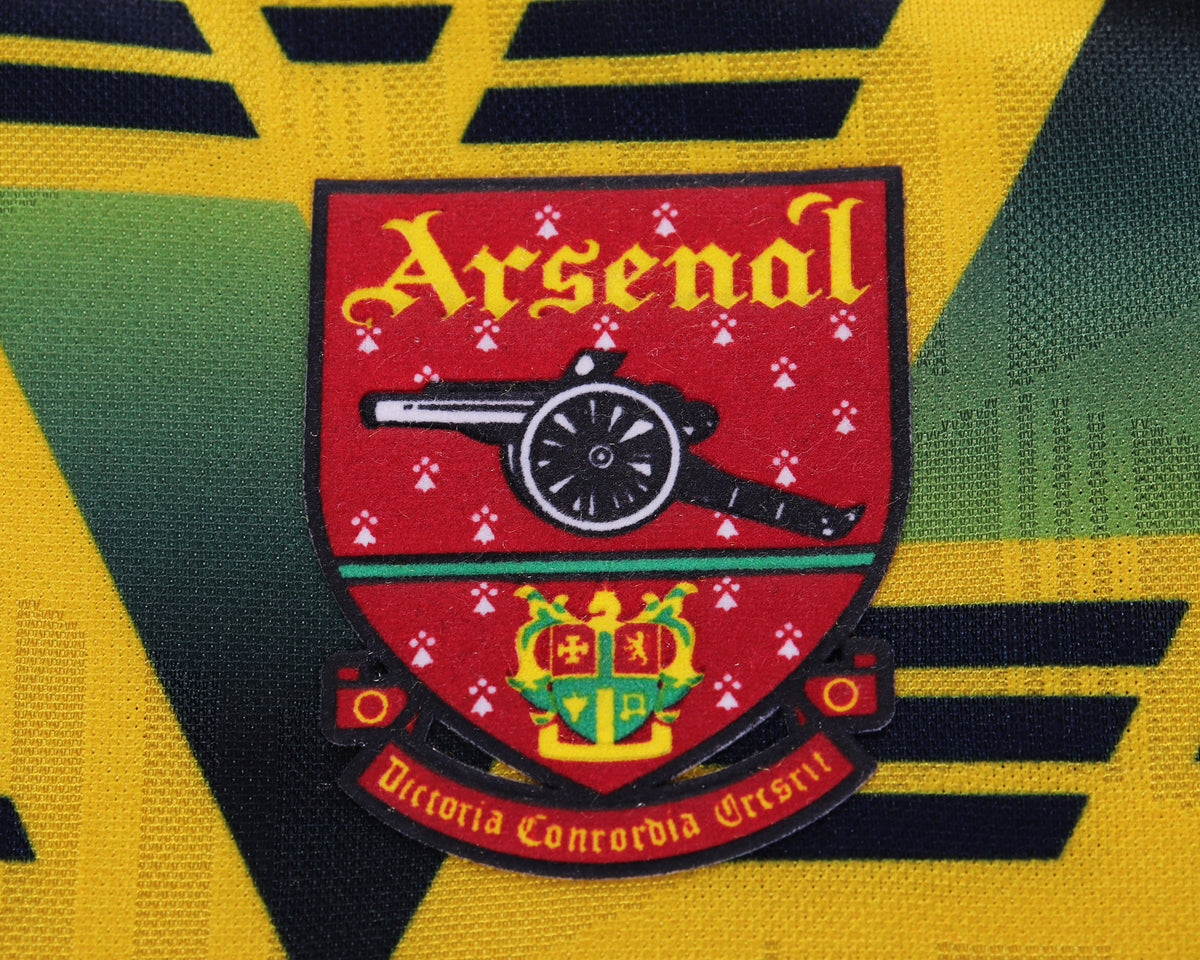Kit Infantil Arsenal Away RetrƓ 91/92 - Amarela