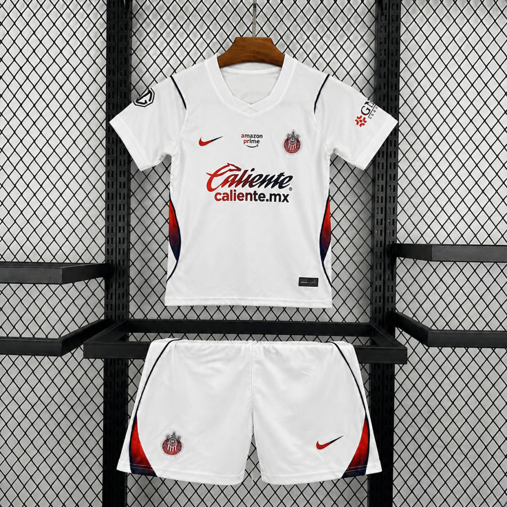 Kit Infantil Chivas Guadalajara Away 26/27 - Branca
