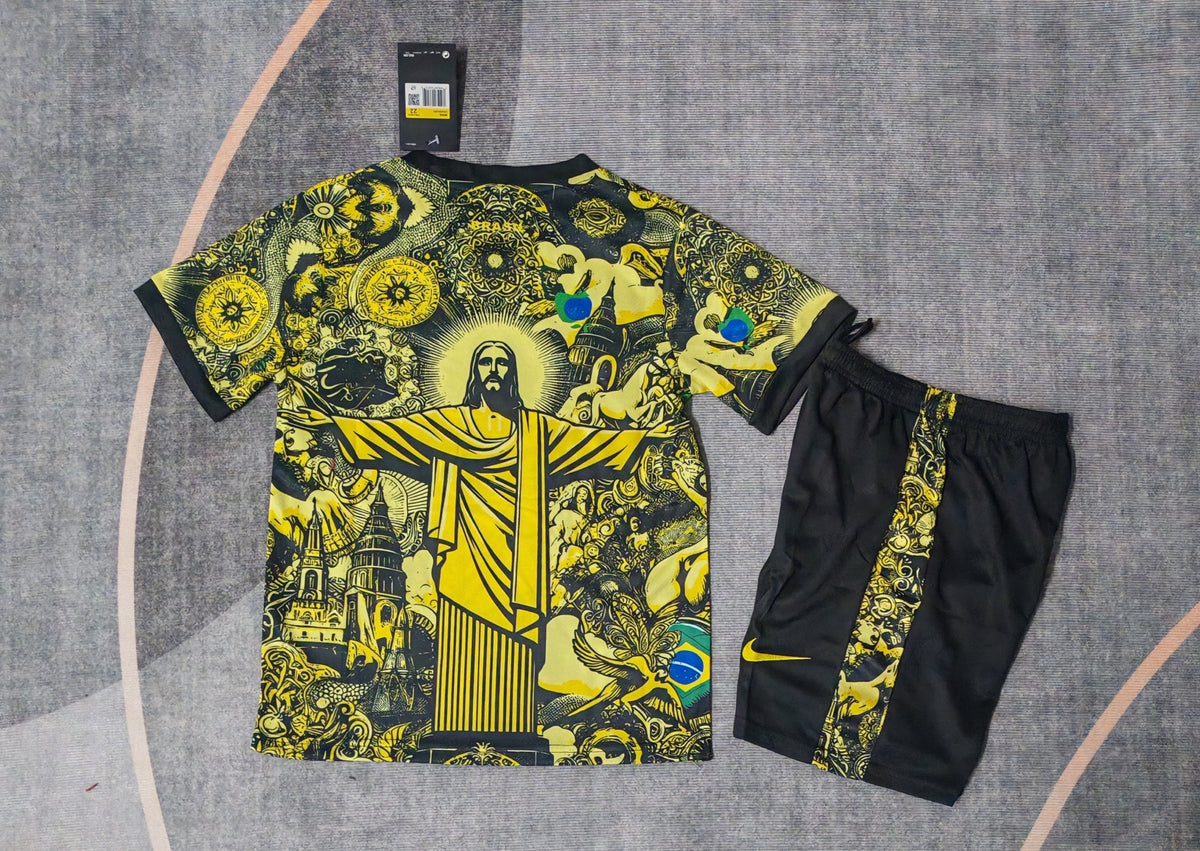 Kit Infantil Brasil Edição Especial 24/25 Feminino - Amarelo