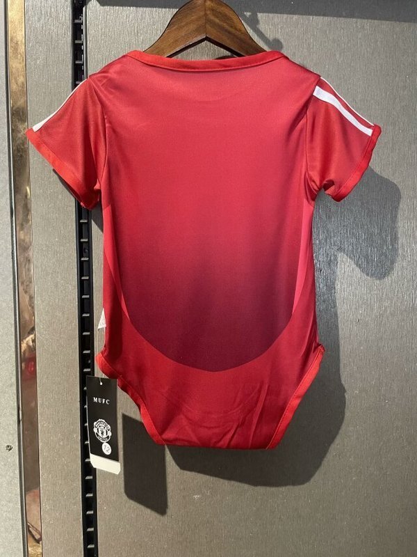 Body Bebê Infantil Manchester United Home 25/26 - Vermelho