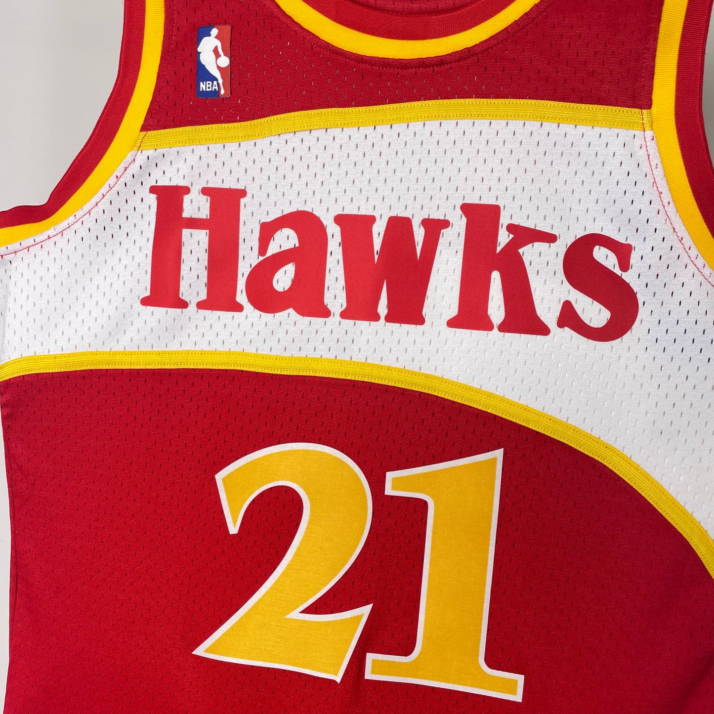 Regata Atlanta Hawks Masculina - Vermelho e Branca