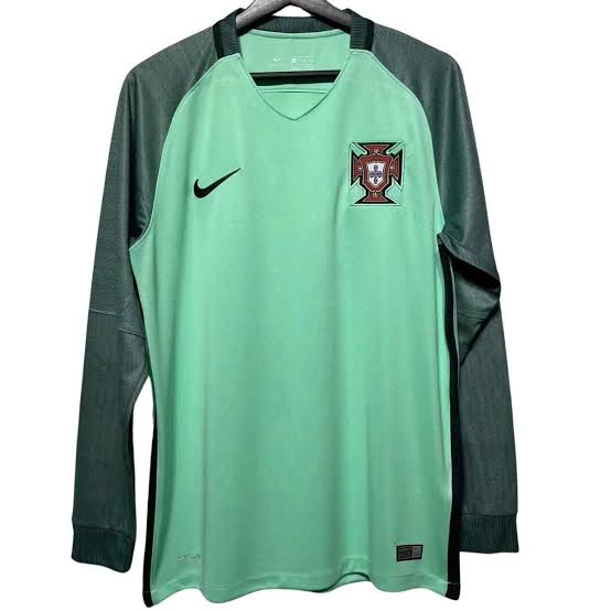 Portugal Away Retro 2016 Manga Longa Nike - Verde