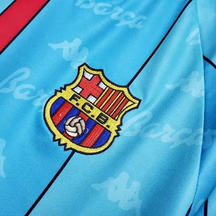 Barcelona Away RetrƓ 96/97 Kappa - Verde Azulado
