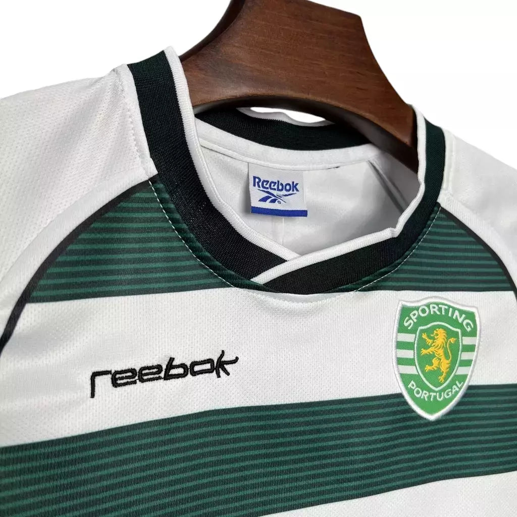 Sporting Home 02/03 Manga Longa Reebok - Verde e Branco