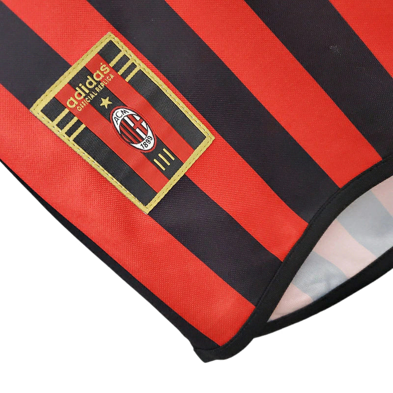 Milan Home RetrƓ 1999/2000 Adidas - Vermelha e Preta