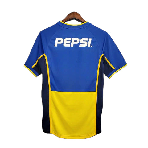 Boca Juniors RetrƓ Home 2002 Nike - Azul e Amarela