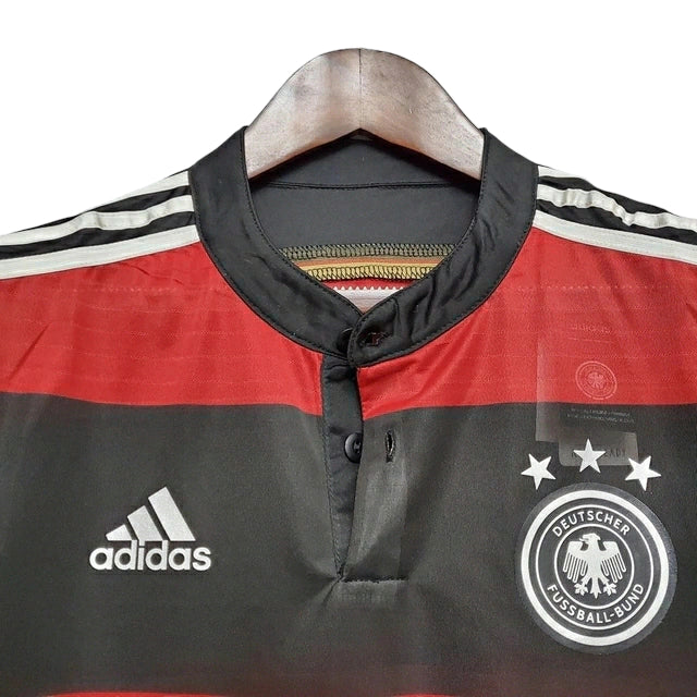 Alemanha RetrƓ Away 2014 Masculino Adidas - Preto e Vermelha