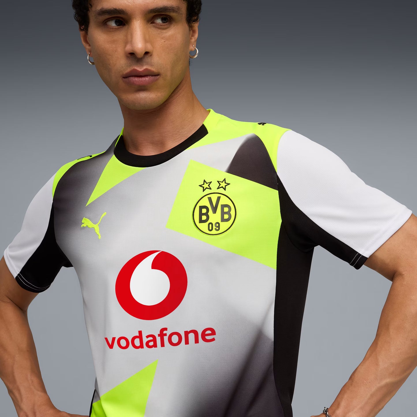 Borussia Dortmund Away 25/26 Puma - Cinza