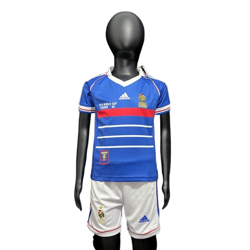 Kit Infantil França Home Retro 1998 - Azul