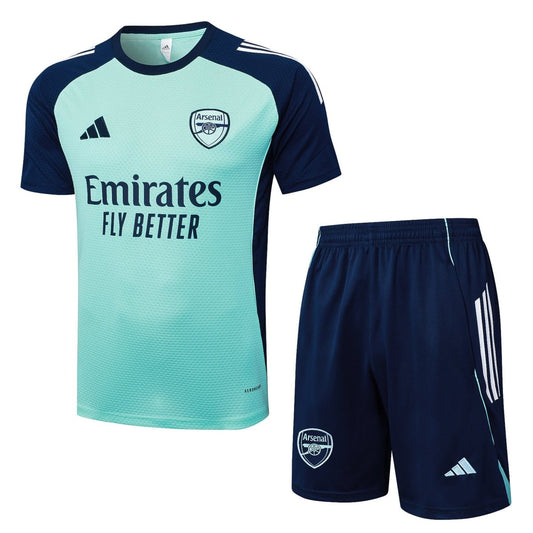 Kit De Treino Adulto Arsenal 25/26 Short e Camisa - Verde