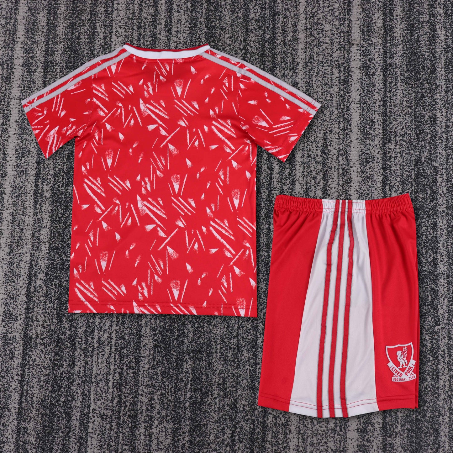 Kit Infantil Liverpool Home Retrô 89/90 - Vermelho