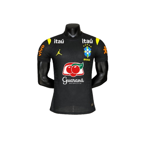 Brasil Treino 26/27 Com Patrocinios Jogador Jordan Masculina - Preta