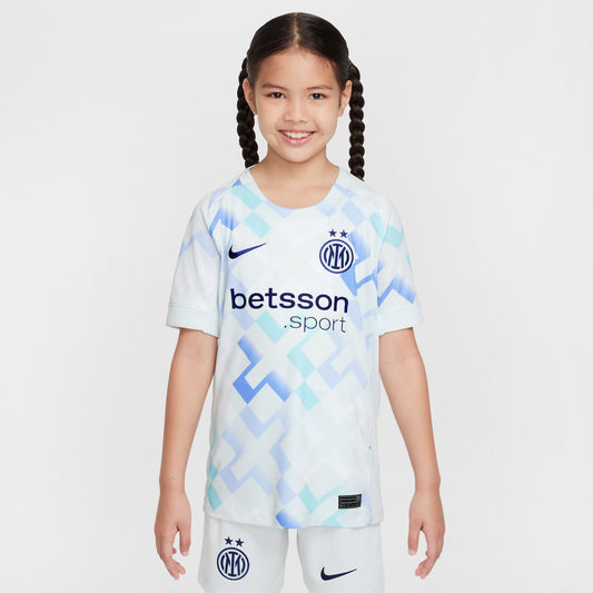 Kit Infantil Inter de Milão Away 25/26 - Branco e Azul