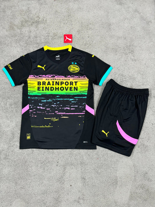 Kit Infantil PSV Third 24/25 - Preto
