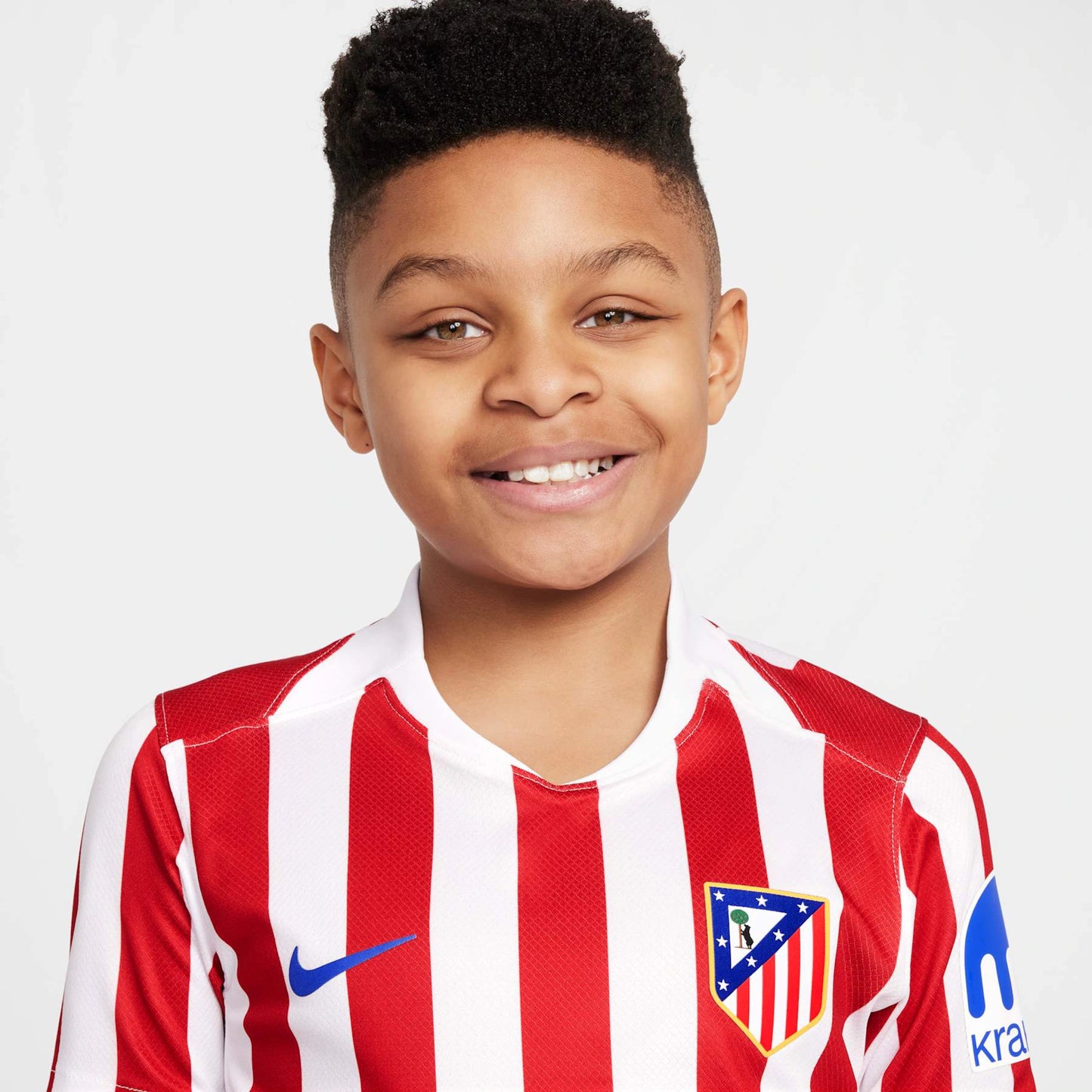 Kit Infantil Atlético de Madrid Home 25/26 - Vermelho e Branco