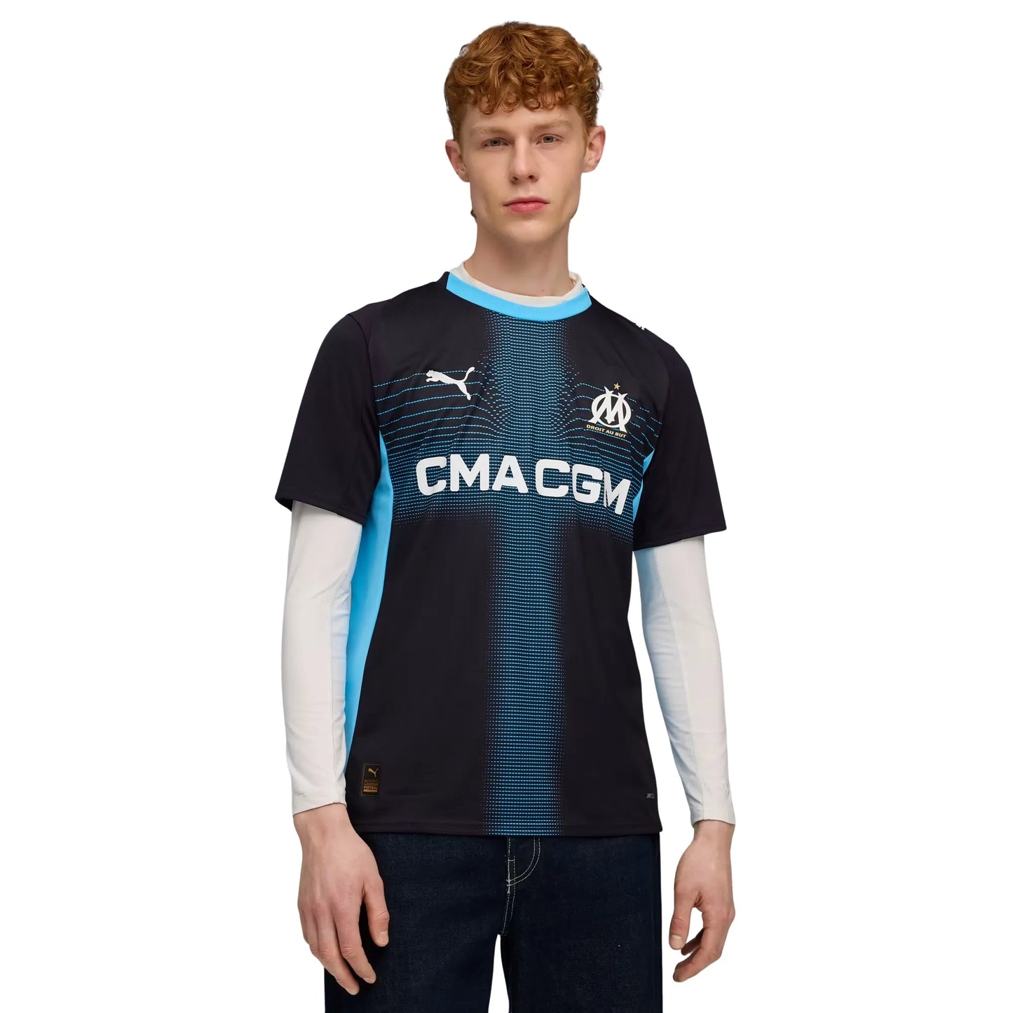 Olympique de Marseille Away 25/26 Torcedor Puma - Azul Escuro