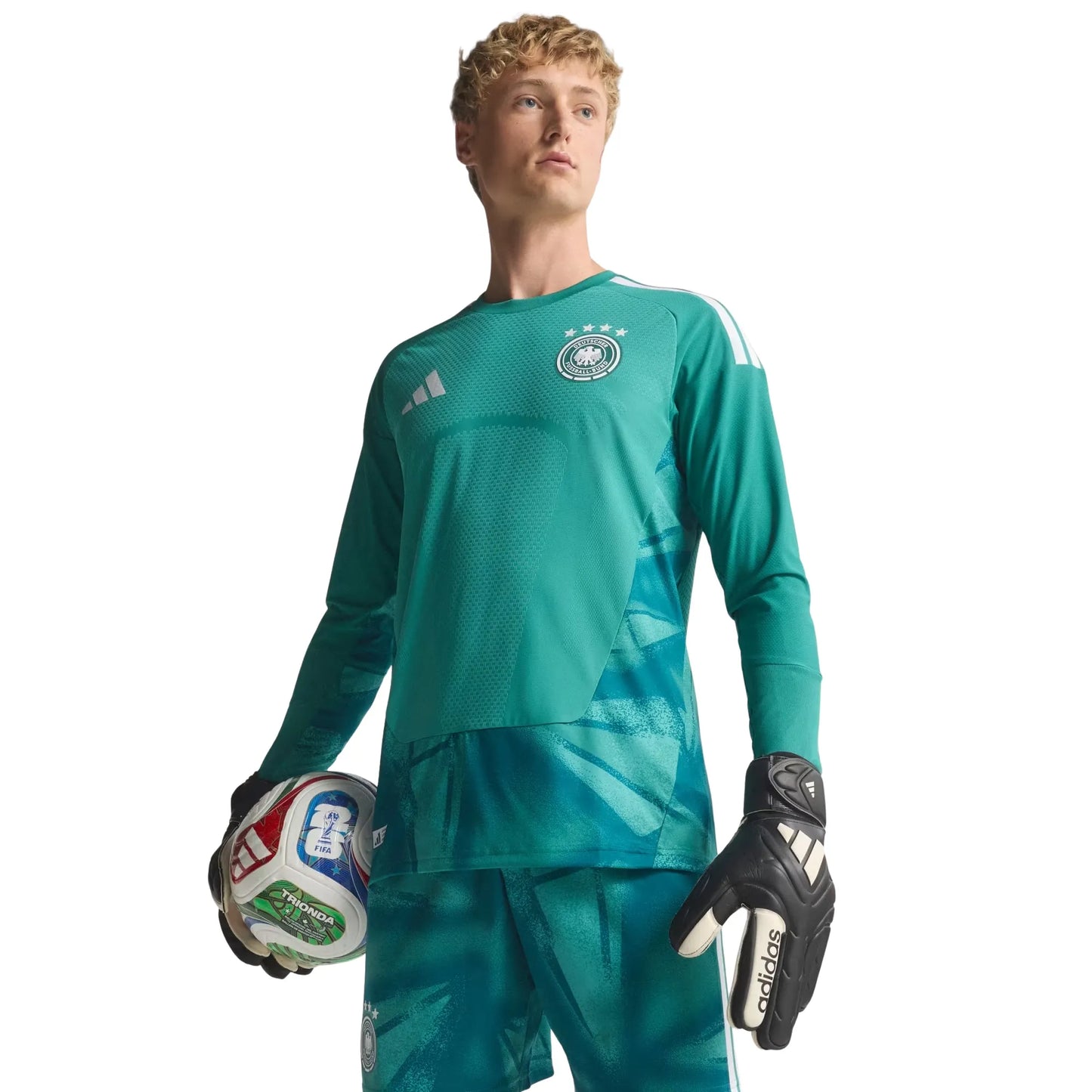 Alemanha Goleiro Manga Longa 26/27 Torcedor Masculino Adidas - Verde