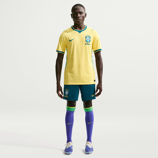 Brasil Home 26/27 Jogador Nike Masculina - Amarela