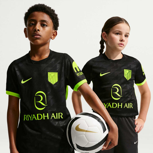 Kit Infantil Atlético de Madrid Away 26/27 - Preta