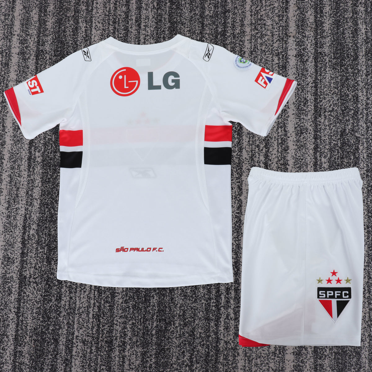 Kit Infantil São Paulo Retro Home 2005 Reebok - Branca