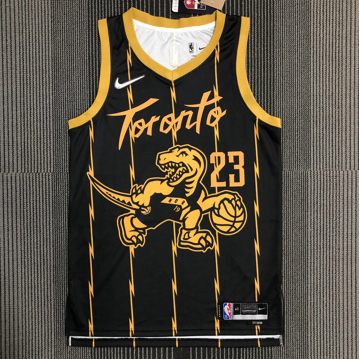 Regata Toronto Raptors Masculina - Preto e Dourado