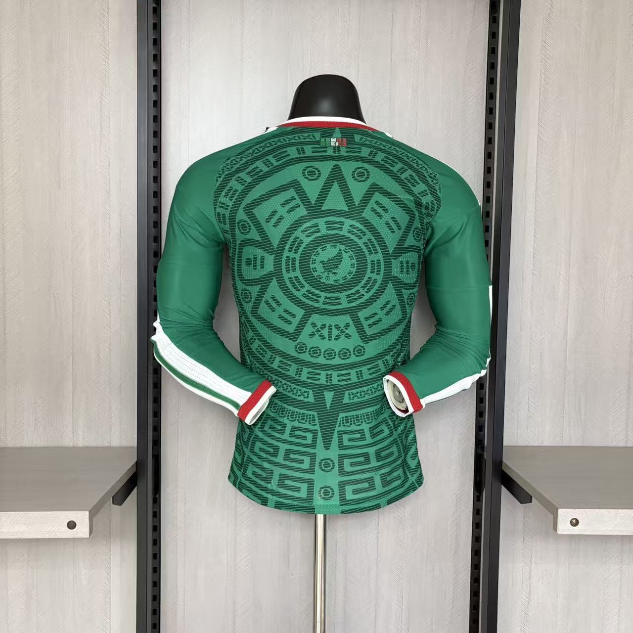 México Home Manga Longa 26/27 Masculino Jogador Adidas  - Verde